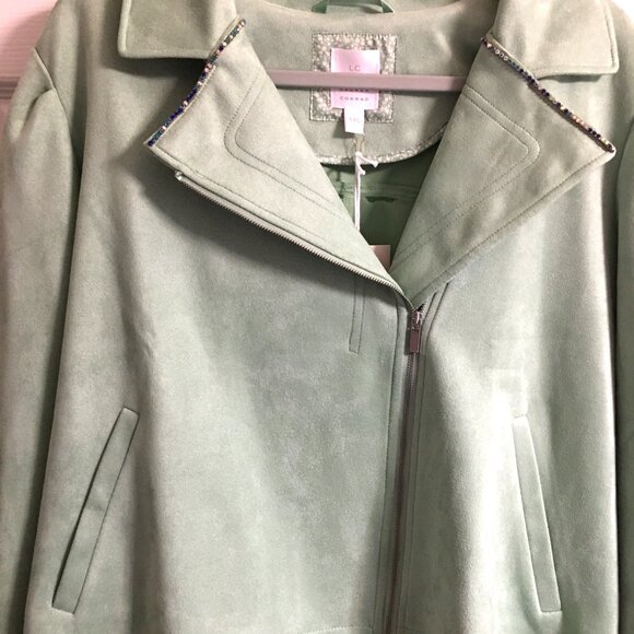 Rhinestone Moto Jacket - One of a Kind - New Large up to 44 Bust jac1 - Picture 2 of 3